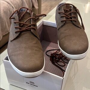 Ben Sherman Perforated Brown Oxfords
